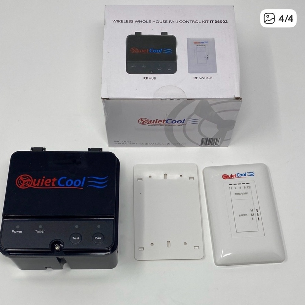 Wireless Whole House Fan Control Kit - Black - Picture 4 of 4